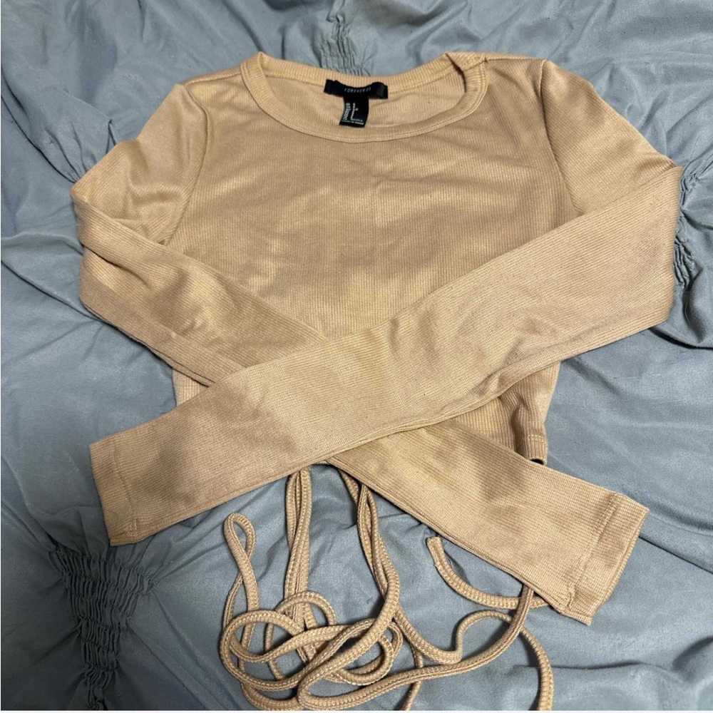 Forever 21 Tan Long Sleeve Top